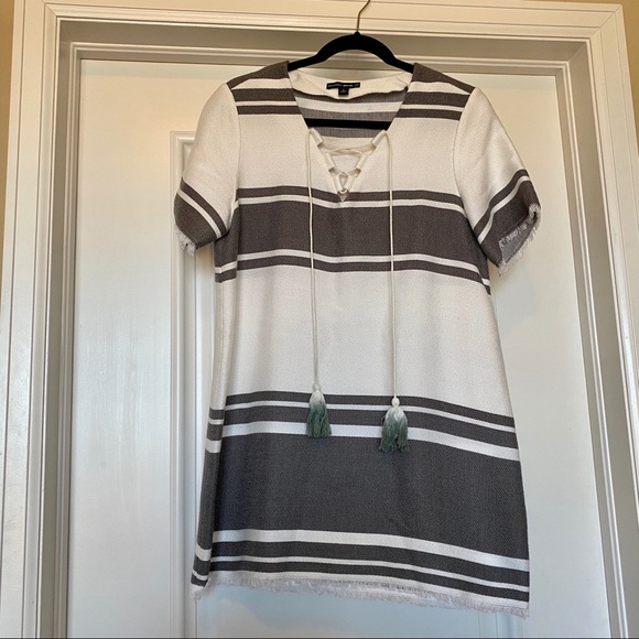 Dolce Vita Seema Dress | Gunmetal & Optic White - Picture 4 of 6